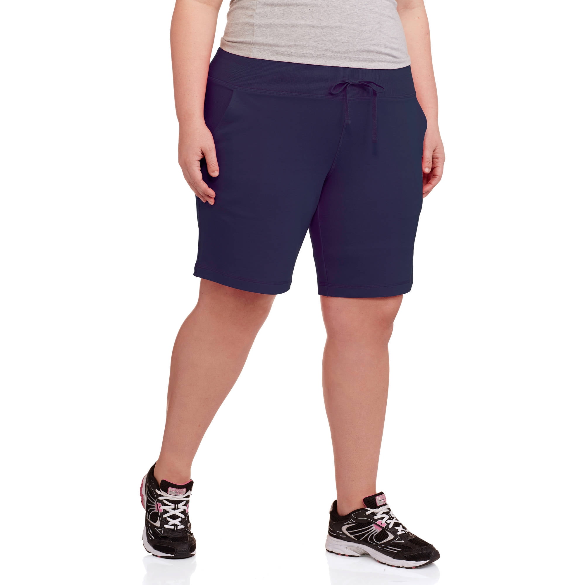 women's french terry shorts plus size