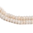thumbnail image 3 of Natural White Jade Beads Strands PapayaWhip 4~4.5x3mm Hole: 1mm about 112~121pcs/strand 13.54''~13.98''(34.4~35.5cm), 3 of 5
