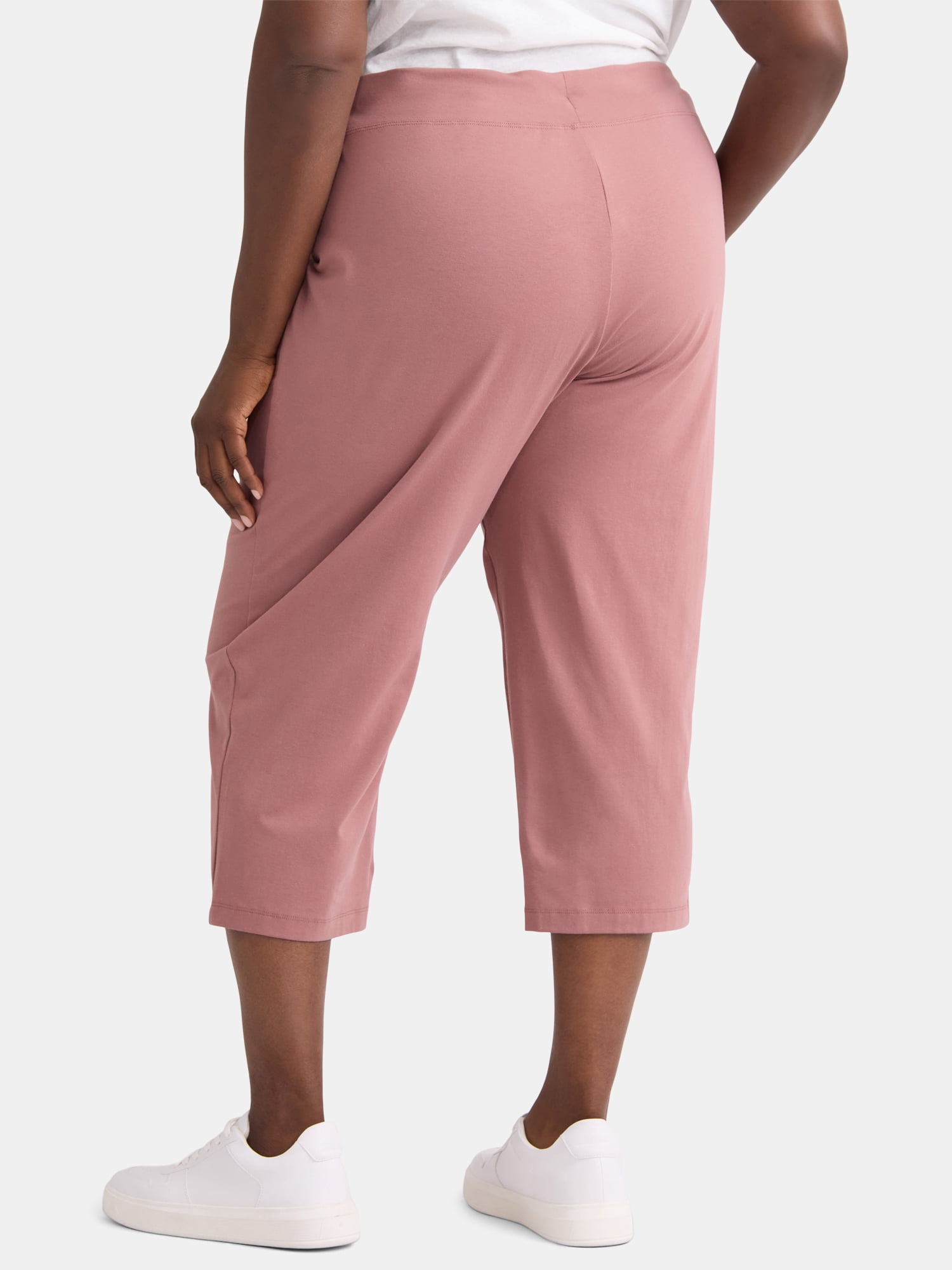 Athletic Works Women's and Women's Plus Knit Capri Pants, 22" Inseam, Sizes XS-4X