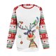 thumbnail image 4 of Pntutb Navidad mujer moda Casual estampado cuello redondo suelta manga larga tops blusa sin capucha sudaderas Pntutb Pntutb-4818, 4 of 4