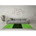 thumbnail image 3 of Ahgly Company Indoor Round Abstract Green Modern Area Rugs, 3' Round, 3 of 4