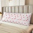 thumbnail image 6 of Disketp Red coral and scallop seashell Print Body Pillow Cover - Super Soft 20x54 Body Pillow Case,Long Side Hidden Zipper, 6 of 8