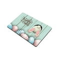 thumbnail image 2 of MKHERT Happy Easter Cute Bunny Easter Eggs Wooden Doormat Rug Home Decor Floor Mat Bath Mat 23.6x15.7 inch, 2 of 3