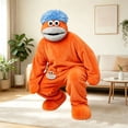 thumbnail image 3 of ZHANGDER Silly Big Mouth Monster Onesie, Cozy Plush Homewear with Shoes, 2 Years-2XL, 3 of 7