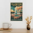 thumbnail image 3 of Inspirational Yellowstone National Park Retro Travel Motivational Wall Art Poster Decor for Cafe Meditation Office Canvas Poster, 3 of 8