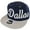 Navy/Gray, variant on Dallas Men's Offset Cursive Script Adjustable Snapback Baseball Cap (Navy/Gray)