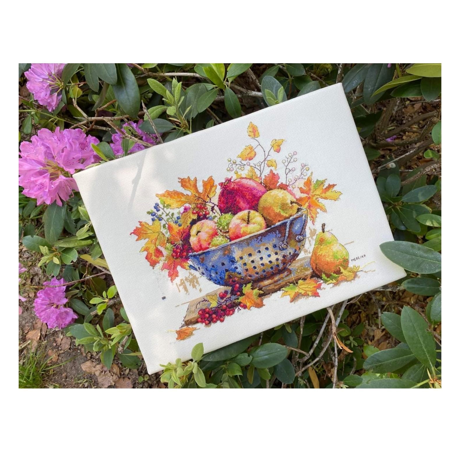 Counted Cross Stitch Kit September Dew, ecru