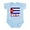 Sky Blue, variant on CafePress - Cuba Word And Flag Infant Creeper - Baby Light Bodysuit, Size Newborn - 24 Months