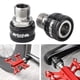 thumbnail image 4 of 2 extensores de pedal para bicicleta de montaña, eje de extensión de 9/16 pulgadas, accesorios de ciclismo Negro plateado, 4 of 8