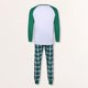 thumbnail image 4 of Conjunto de pijama familiar de 2 piezas cuello redondo estampado de dinosaurio cintura elástica traje diario, 4 of 9