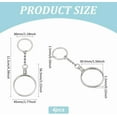 thumbnail image 2 of 4Pcs Alloy & Iron Keychian Chain Platinum 115mm, 2 of 5