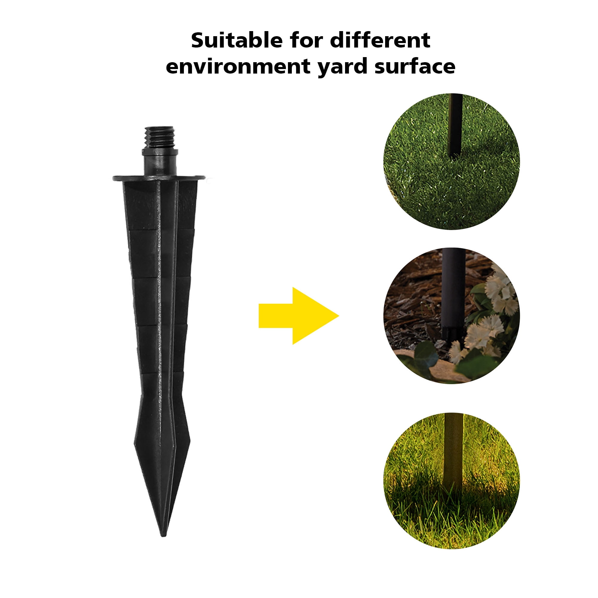 Mainstays Solar Landscape Light  Replacement Stake, 2-Pack