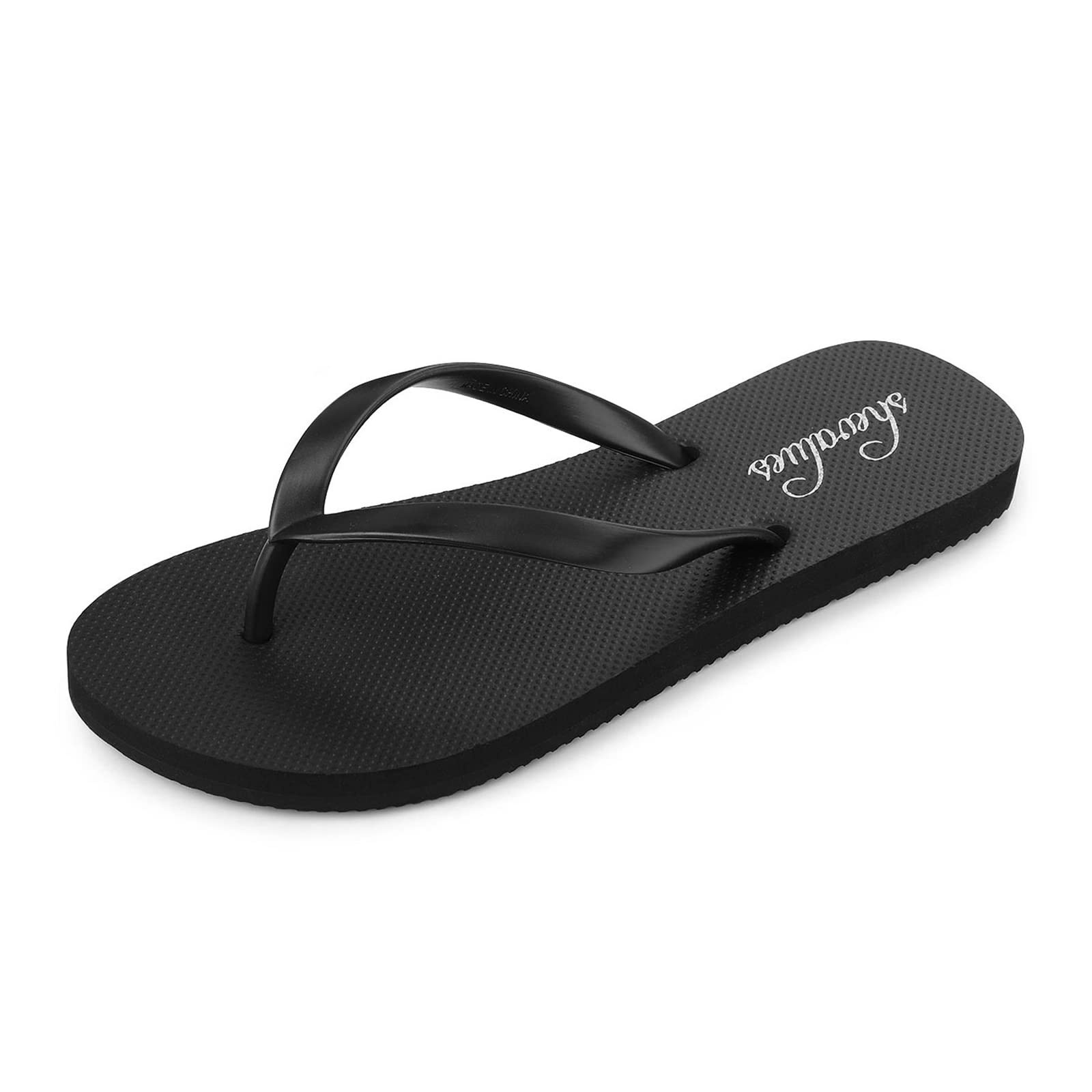 Comwarm Women's Flip Flops Black photo 2