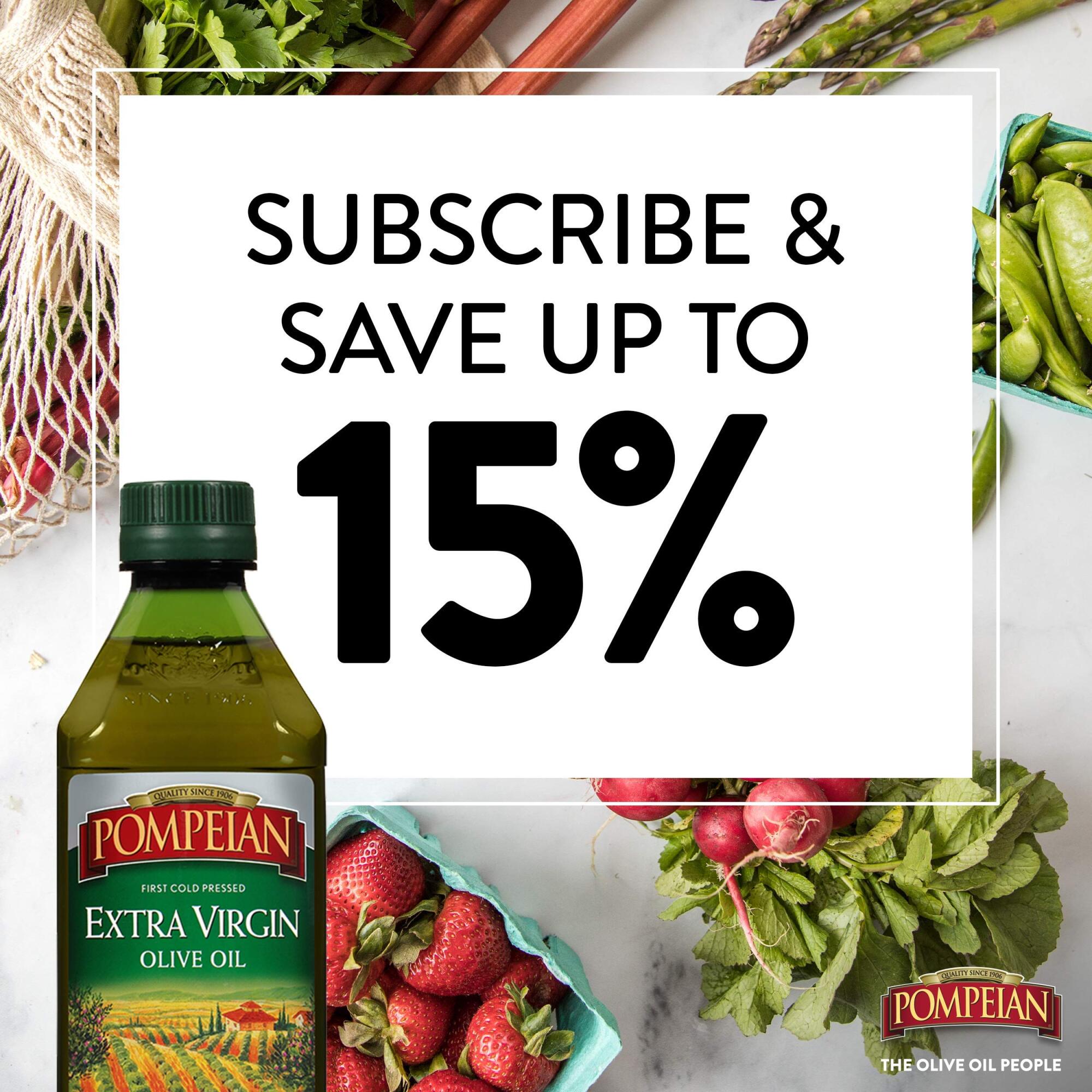 Pompeian Smooth Extra Virgin Olive Oil (Pack of 18)
