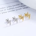 thumbnail image 4 of 18G Lightning Bolt Cartilage Stud Earrings 925 Sterling Silver Cubic Zirconia Crystal Helix Tragus Studs Barbell Bar Conch Daith Ear Piercing Screw Back Ball Dainty Jewelry for Women, 4 of 7