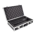thumbnail image 2 of FashionCha Étui de Rangement pour Microphone Sans Fil, Boîte de Protection, Portable, Coque Rigide Antichoc Étanche en Aluminium, Boîte à Instruments Noire, 2 of 8