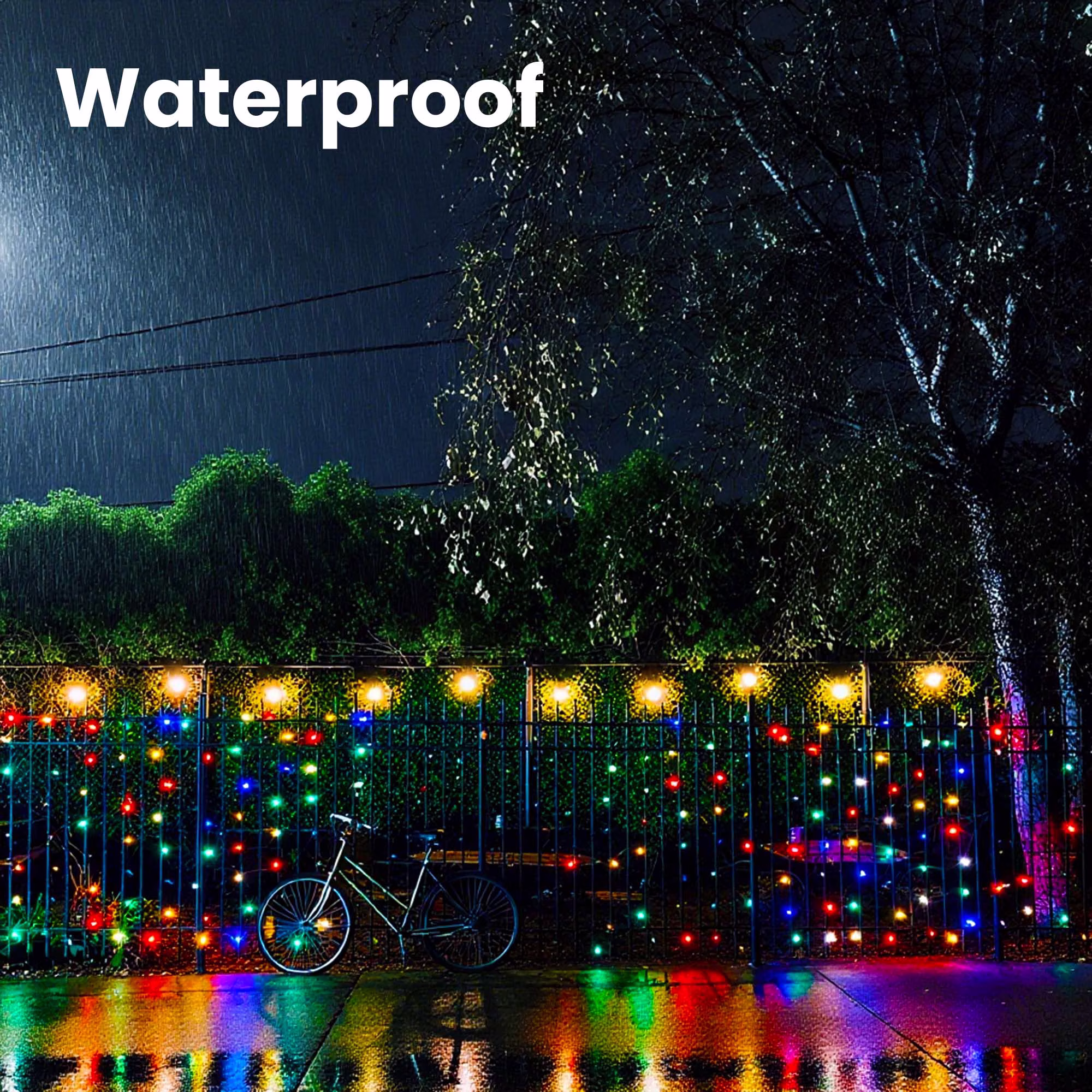 thumbnail image 5 of VOLIVO 66FT Fairy Lights, Multicolor 200LEDs, 8 Modes String Lights, Flexible Copper Wire for Wedding, Patio, Indoor Outdoor Decor, 5 of 6