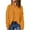 Yellow, variant on Lovskoo 2024 Sweaters for Women Long Sleeve Casual Trendy Solid Color V-Neck Ruched Pullover Blouse Tops Claret