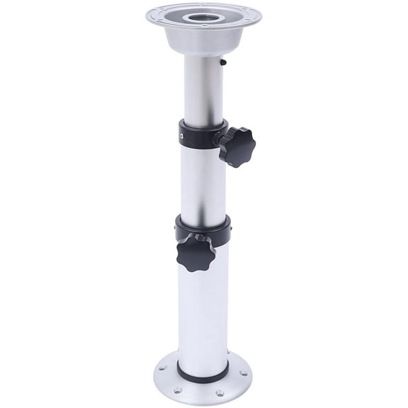 Fichiouy 17-30 Inch Adjustable Table Pedestal Stand Detachable Table Base Table Leg for Patio RV Yacht Boat