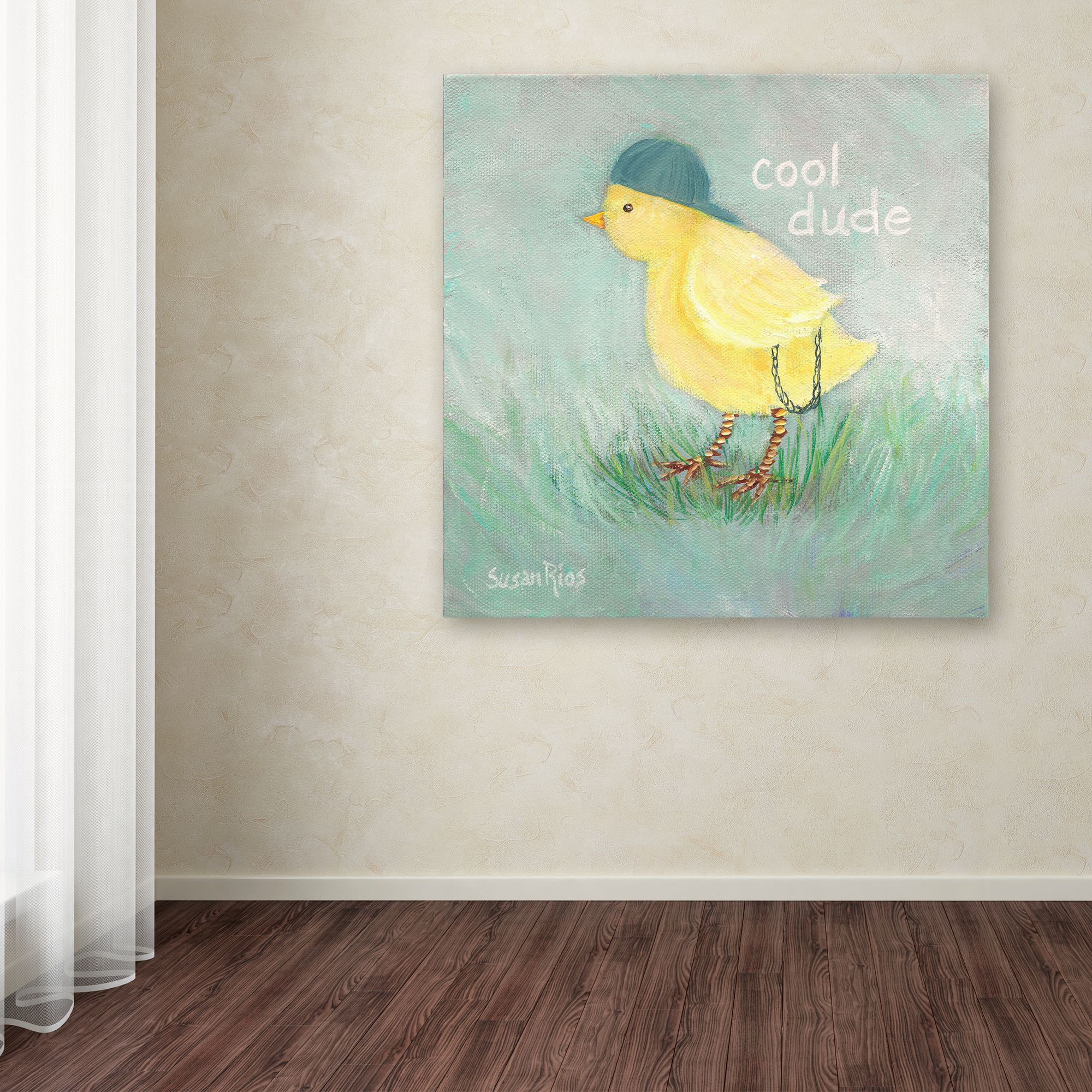 Trademark Fine Art 'Cool Dude' Canvas Art by Susan Rios