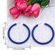 thumbnail image 3 of Stylish Circle Hoop Earrings Dangle Earrings Comfortable Ear Jewelry Acrylic Texture Suitable for Daily and Party Wear, 3 of 5