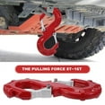 thumbnail image 6 of Red S-Shape Quick Rescue Shackle Trailer Winch Hook Car JK Offroad Towing Recovery k3090, 6 of 7