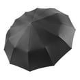 thumbnail image 3 of Paraguas plegable, impermeable, versátil, moderno, con protección solar, automático. negro, 3 of 9