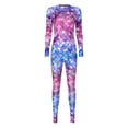 thumbnail image 4 of Sxiwei Women's Sexy Mermaid Costume Jumpsuit Fish Scales Print Catsuit Long Sleeve Full Body Romper Type A XL, 4 of 8