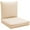 Beige, variant on Outdoor Patio Chair Cushions Deep Seat Replacement Patio Cushions Set Grey