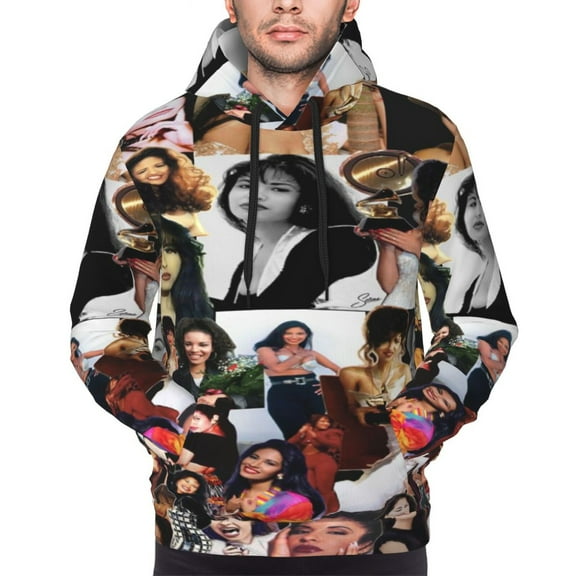 Unsiex Selena Quintanilla Hoodie Cartoon Pullover Hoodies 3D Graphic Hooded Sweatshirts For Men Women