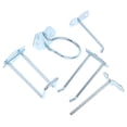 thumbnail image 2 of 5 Pcs Crochets de Panneau Perforé en Métal Robuste Rangement d'Outils Support de Panneau Perforé Accessoires de Crochet de Panneau Perforé pour Établi de Garage Maison, 2 of 8