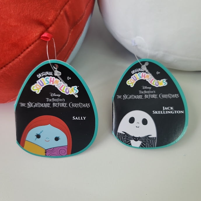 Buy Squishmallows Official Kellytoys Plush 8 Inch Jack and Sally Skellington Nightmare Before ...