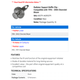 thumbnail image 2 of Radiator Support Baffle Clip - Compatible with 1995 - 2005 Chevrolet Blazer - Dorman, 2 of 2