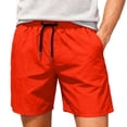 thumbnail image 2 of FRSASU Men's Swim Trunks with Mesh Lining Beach Bathing Suits Outdoor Sports Quick Dry Swimming Trunks with Pockets Orange, 2 of 9