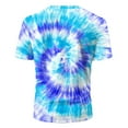 thumbnail image 4 of Men Small Shirts Mens Large Tall Shirts Mens Summer Hawaii Beach Casual Sports Tie Dye Lettering Crewneck T Shirt Top Men Shirt Pack Shirts Men, 4 of 5