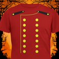 thumbnail image 4 of Halloween Hotel Bellhop Costume Red Adult T-Shirt - Large, 4 of 6