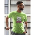 thumbnail image 2 of Cat Love Is Everlasting Meow T-Shirt Men -Image by Shutterstock, Male XX-Large, 2 of 4