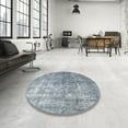 thumbnail image 4 of Ahgly Company Machine Washable Indoor Rectangle Traditional SlateGray or SlateGrey Gray Area Rugs, 2' x 4', 4 of 7