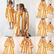 Parent-child Mother and Daughter Clothes dress Family Matching Outfits Set