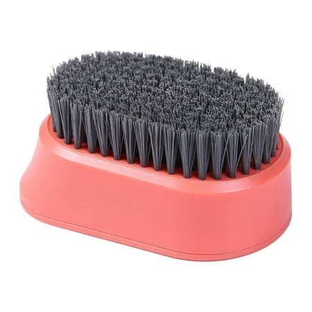 

clothes brush 2pcs Multifunctional Cleaning Brush Durable Plastic Clothes Shoes Bristle Scrub Brush Bathtub Cleaning Tool for Home (Red)