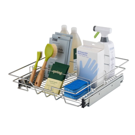 TRINITY PRO® EcoStorage® 16" Sliding Drawer (2-Pack) - Chrome