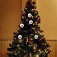 thumbnail image 3 of Fiudx Juego de Adornos para Árbol de Navidad, Diseño de Máscara de Papá Noel, de Hierro, Impresión a Alta Temperatura, Decoración Navideña, Regalo de Oficina, 7 Cm de Diámetro, 10 Piezas, 3 of 3