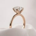 thumbnail image 2 of Cora Jewellery 2.5CT Tulip Setting Round Moissanite Solitaire Engagement Ring For Women, 14K Rose Gold, 2 of 5