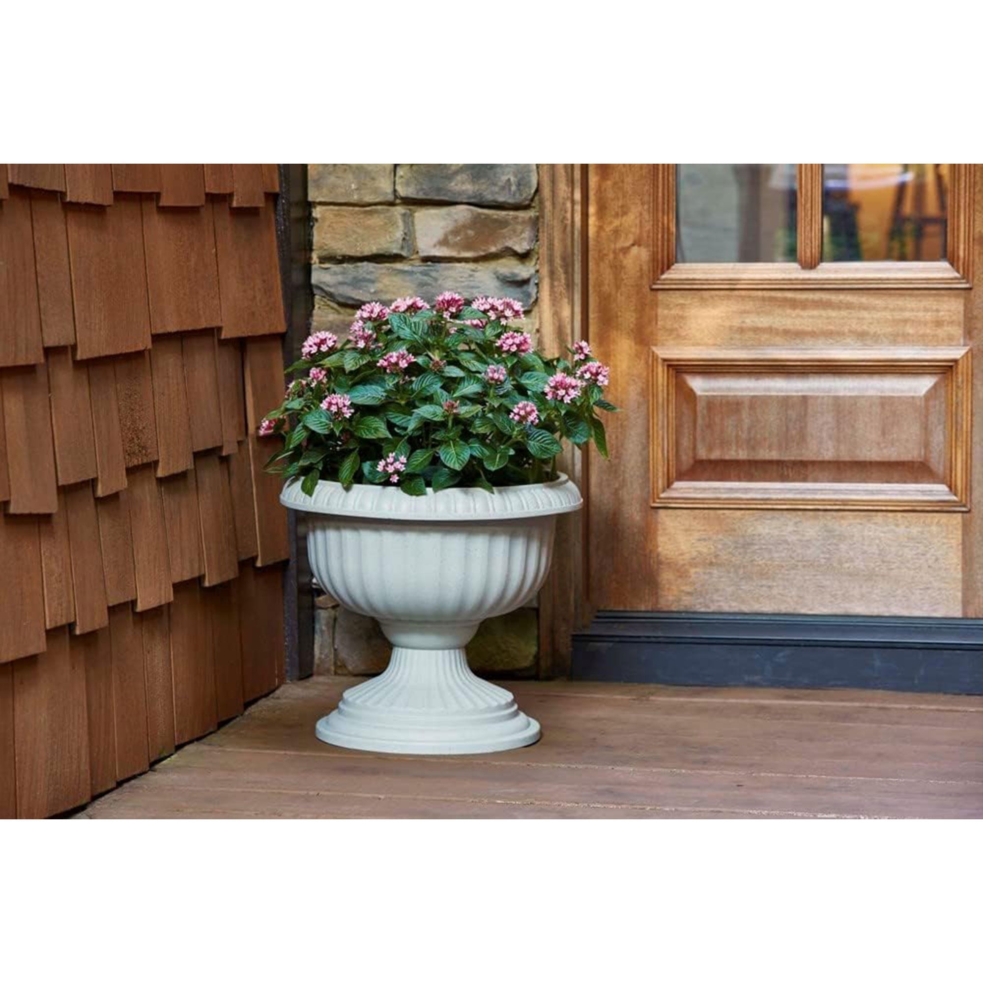 Southern Patio Dynamic Design Outdoor 18" Resin Grecian Urn Planter Pot