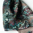 thumbnail image 2 of Bufanda Blancho de seda de cachemir negra y azul, talla pequeña, 2 of 4
