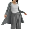 thumbnail image 4 of Neewe Womens Casual Lightweight Long Sleeve Cardigan Soft Drape Open Front Fall Dusters, 4 of 6