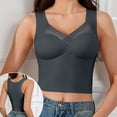 thumbnail image 6 of Seamless Mesh Tank Top Built In Pads Comfortable Casual Daily Basic Layering Breathable Lace Womens Athletic Tops Silk Top Apparel Bra A Compression Women Shorts and Top Women Bodysuit Tall Women, 6 of 7