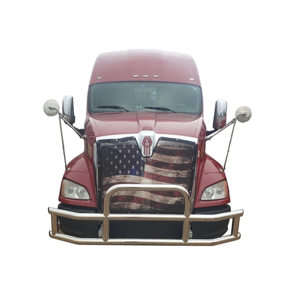 Vanguard VGDG-10002-10003SS Polished Chrome Deer Guard | Compatible with 08-17 Freightliner Cascadia