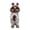 B002- Blue, variant on Indoor Home Accent Piece, Kitchen Counter Decor, Bar Decor, Housewarming Gift, Chef Animal Figurine, Hand-Painted Resin Meerkat Statue Holding Chocolate Egg for Casual Home Space