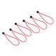 thumbnail image 4 of Paquete de 6 piezas de ,12 '' 5,9 '' Cordones de bola de alta resistencia para lonas, toldos, banderas y mástiles rojo, 4 of 6